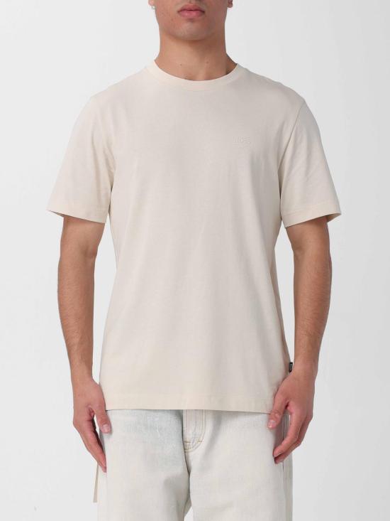26SS 보스 반팔 티셔츠 50468347 131 Yellow Cream