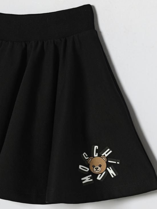 26SS [키즈] 모스키노 스커트 HDJ047LCA19 60100 Black - MOSCHINO