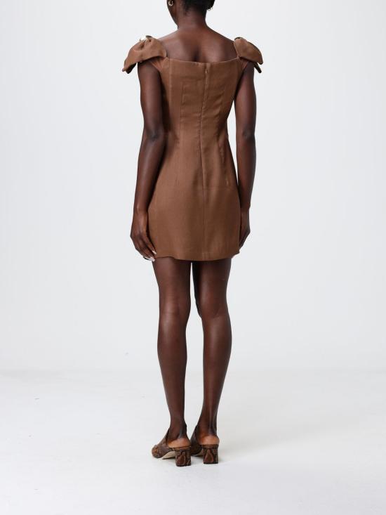 26SS 엘리자베타프랜치 롱 원피스 AB96862E2 600 Brown - ELISABETTA FRANCHI