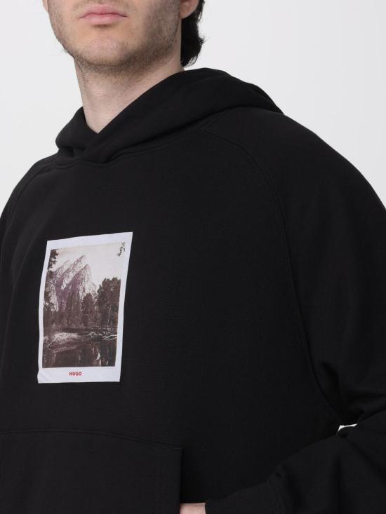 26SS 휴고보스 긴팔 티셔츠 50554009 001 Black - HUGO BOSS