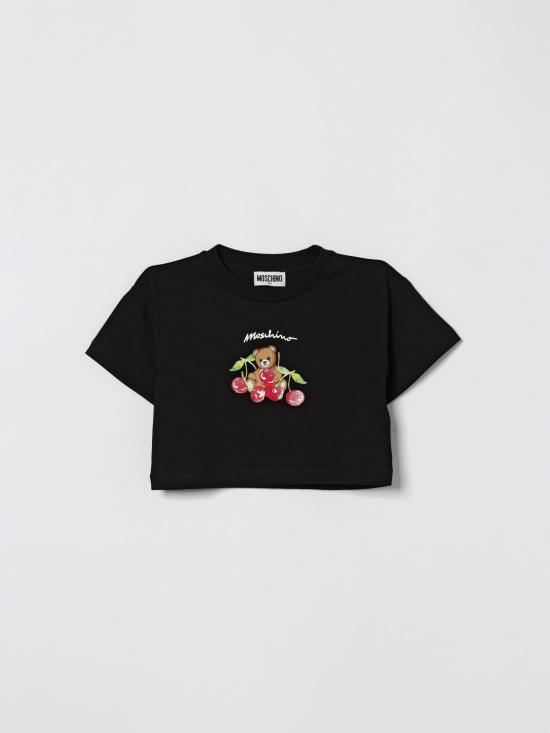 26SS [키즈] 모스키노 티셔츠 HDM075LAA02 60100 Black