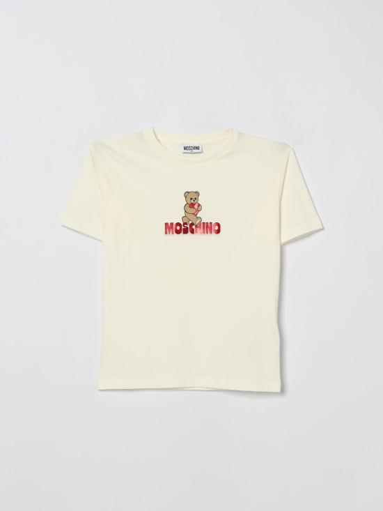 26SS [키즈] 모스키노 티셔츠 HDM074LBA00 10063 Yellow Cream
