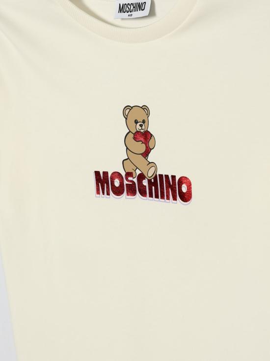 26SS [키즈] 모스키노 티셔츠 HDM074LBA00 10063 Yellow Cream - MOSCHINO