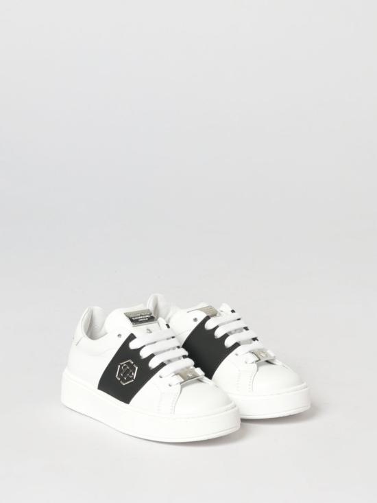 26SS [키즈] 필립 플레인 슈즈 83219 01 White - PHILIPP PLEIN
