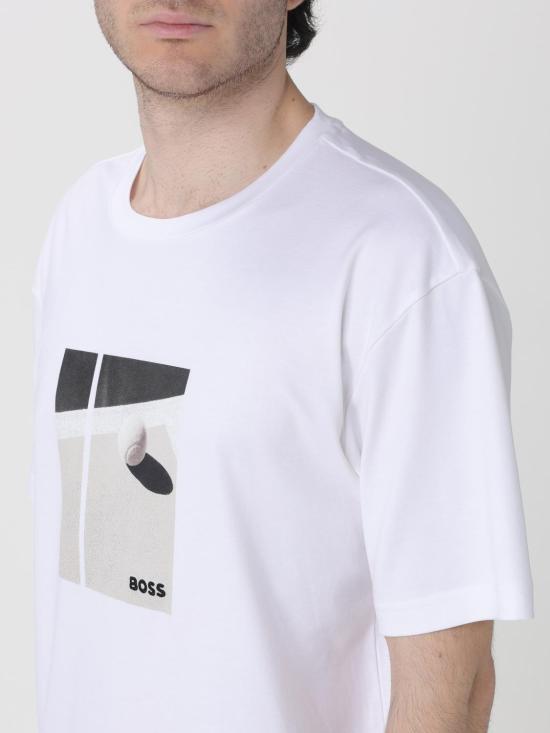 26SS 보스 반팔 티셔츠 50554365 100 White - BOSS