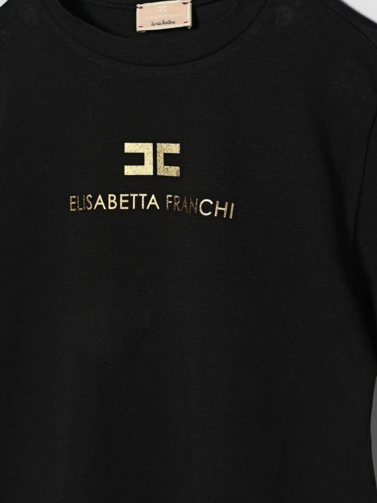 26SS [키즈] 엘리자베타프랜치 티셔츠 EGTS108JE006 N005 Black - ELISABETTA FRANCHI