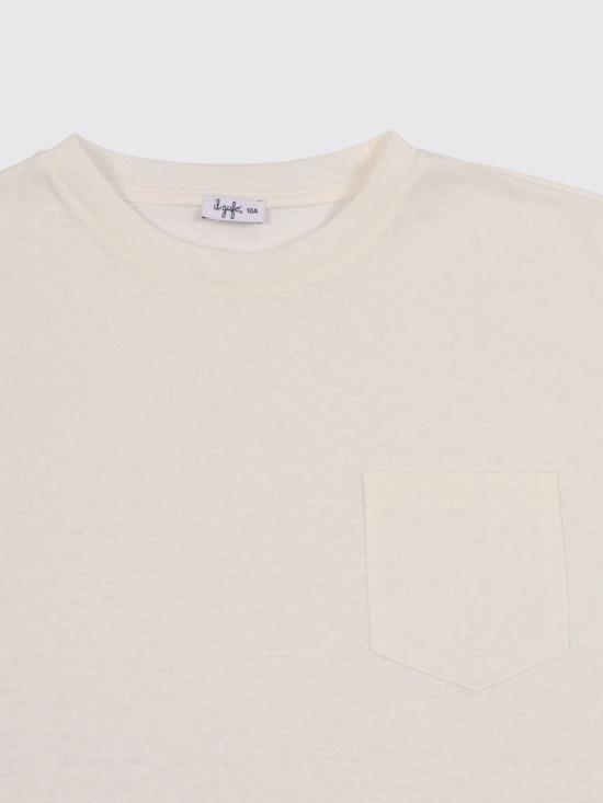 26SS [키즈] 일 구포 티셔츠 P26GTS0009M0141 100 White - IL GUFO