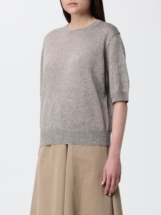 26SS 브루넬로 쿠치넬리 스웨터 M58772800 CTM80 Brown - BRUNELLO CUCINELLI