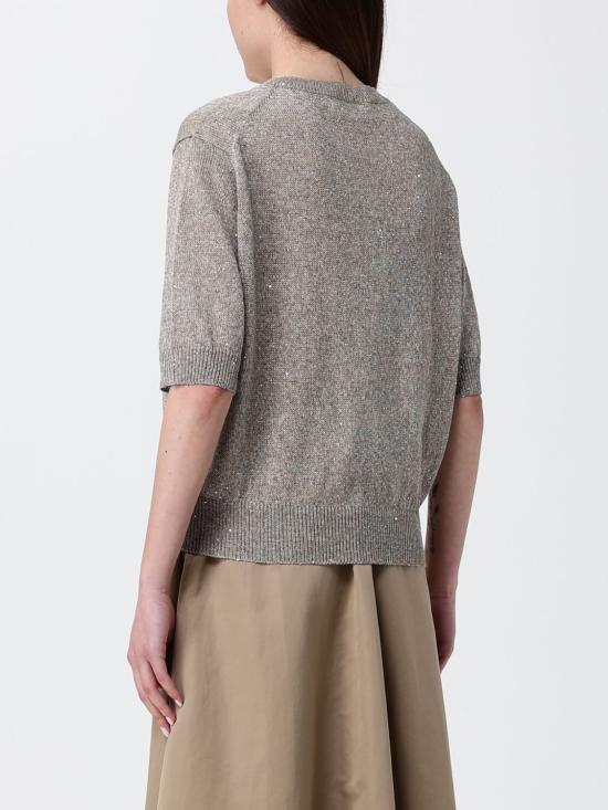 26SS 브루넬로 쿠치넬리 스웨터 M58772800 CTM80 Brown - BRUNELLO CUCINELLI