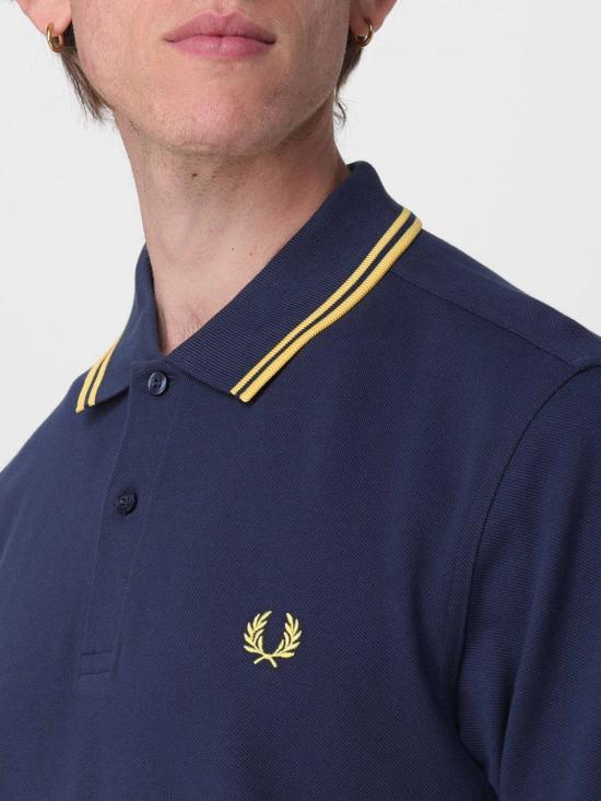 26SS 프레드페리 폴로 티셔츠 M3600 02B Gnawed Blue - FRED PERRY
