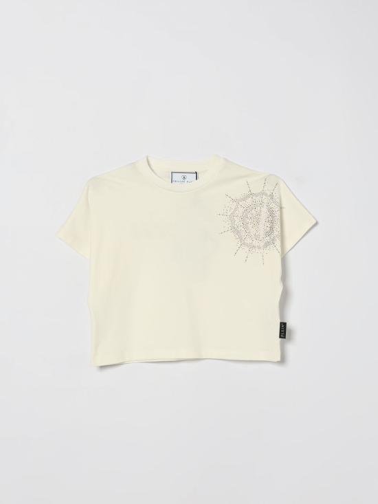 26SS [키즈] 필립 플레인 티셔츠 S6PHJGTH183 002 Beige