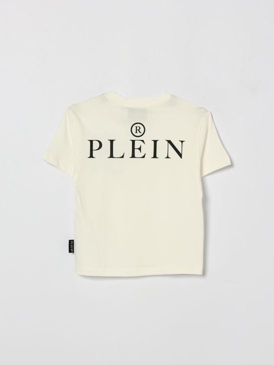 26SS [키즈] 필립 플레인 티셔츠 S6PHJBTH045 002 Beige - PHILIPP PLEIN