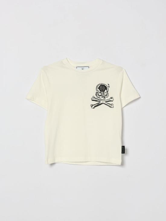 26SS [키즈] 필립 플레인 티셔츠 S6PHJBTH045 002 Beige