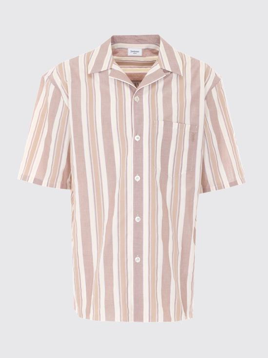 26SS 생로랑 반팔 셔츠 859775Y2N58 2726 Pearl - SAINT LAURENT