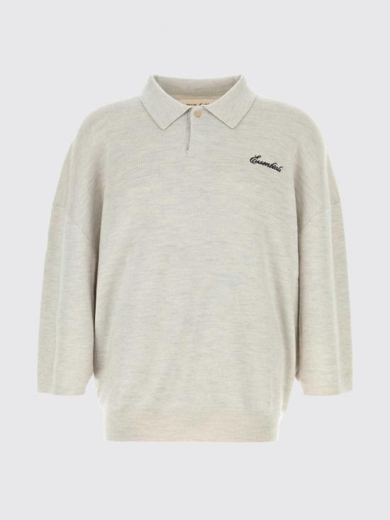 26SS 피어오브갓 폴로 티셔츠 192SP266963F OATMEALHEATHER White - FEAR OF GOD
