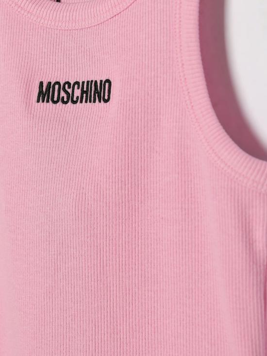 26SS [키즈] 모스키노 티셔츠 HAM06MLBA39 51473 Pink - MOSCHINO