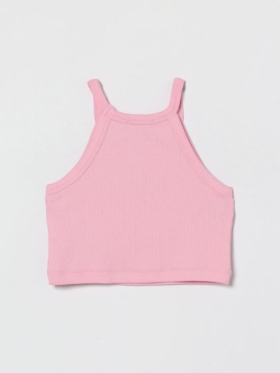 26SS [키즈] 모스키노 탑 HDM06ZLBA39 51473 Pink - MOSCHINO