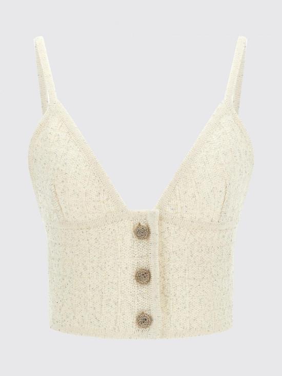 26SS 알레산드라리치 탑 FABX4352K4722 7621 White - ALESSANDRA RICH
