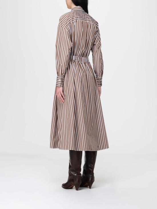 26SS 브루넬로 쿠치넬리 롱 원피스 MH749A5465 C003 Brown - BRUNELLO CUCINELLI