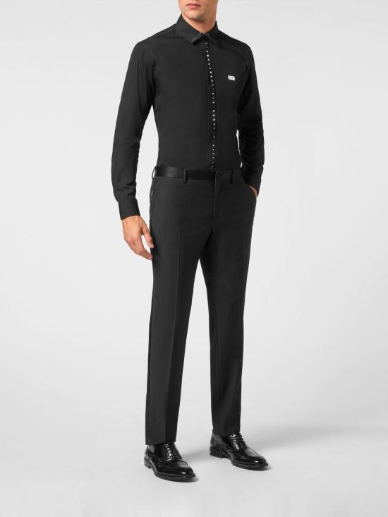26SS 필립 플레인 팬츠 AABCMRT1159PTE003N 02 Black - PHILIPP PLEIN