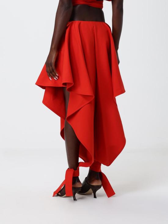 26SS 알라이아 스트레이트 팬츠 AA9P1364W112C 319 Orange - ALAIA