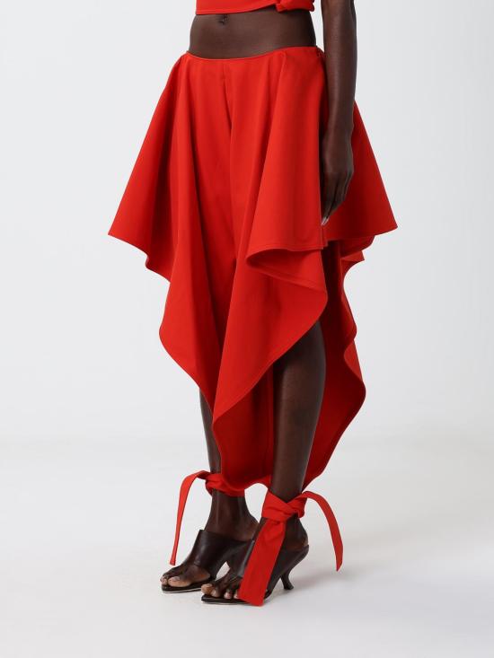 26SS 알라이아 스트레이트 팬츠 AA9P1364W112C 319 Orange - ALAIA