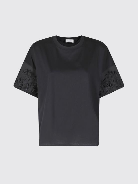 26SS 메이메이즈 반팔 티셔츠 M6EX08 100 Black - MEIMEIJ