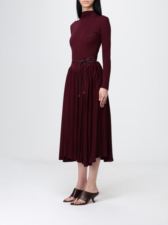 26SS 알라이아 롱 원피스 AA9R2808J090C 713 Burgundy - ALAIA