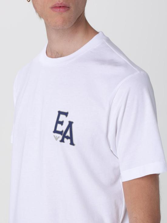 26SS 엠포리오 아르마니 반팔 티셔츠 EM001717AF14836 F0213 White - EMPORIO ARMANI