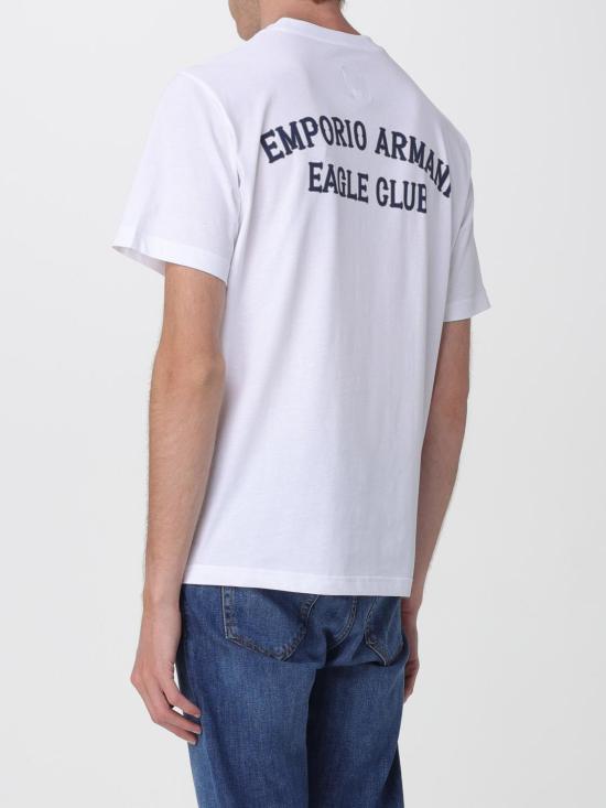 26SS 엠포리오 아르마니 반팔 티셔츠 EM001717AF14836 F0213 White - EMPORIO ARMANI