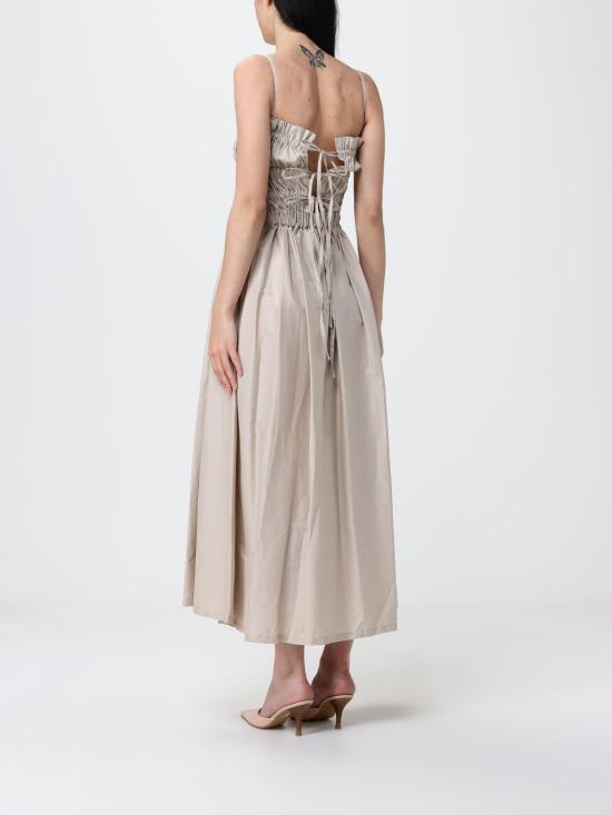 26SS 리비아나 콘티 롱 원피스 L6SK40 W81 1 Beige - LIVIANA CONTI