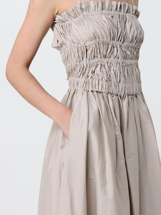 26SS 리비아나 콘티 롱 원피스 L6SK40 W81 1 Beige - LIVIANA CONTI