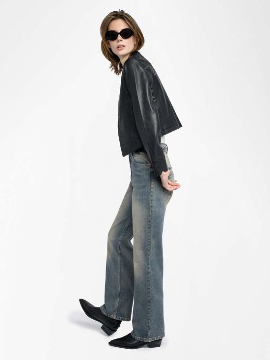  자딕앤볼테르 바이커 자켓 Zadig & Voltaire Luxi 가죽  블랙 - ZADIG & VOLTAIRE