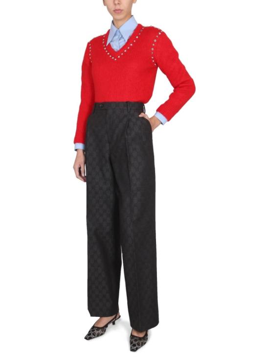  구찌 스터드 모헤어 스웨터 721152 XKCQM6429 Red - GUCCI