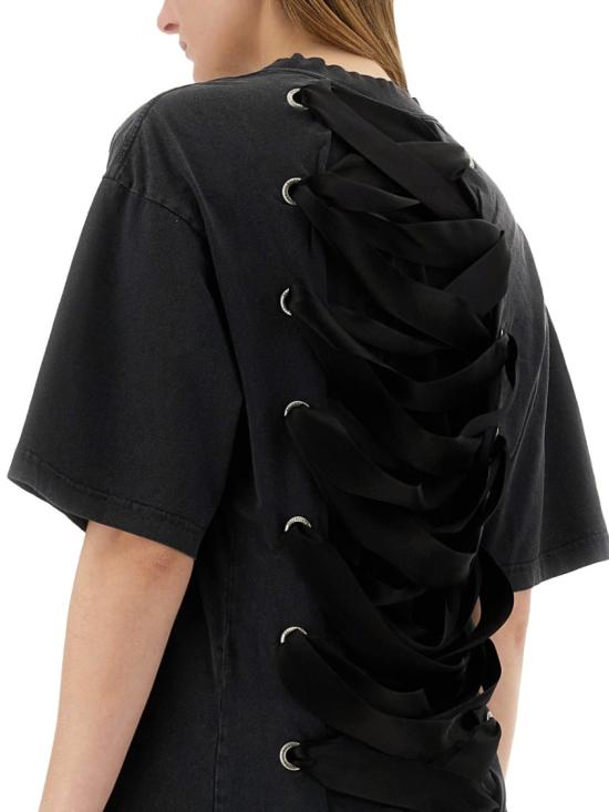  발렌시아가 레이스 티셔츠 831584 TSVC11041 Black - BALENCIAGA