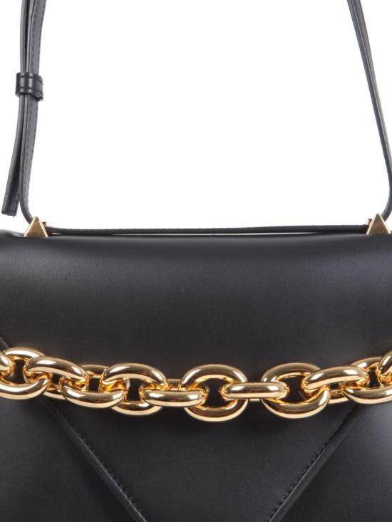  보테가베네타 레더 마운트백 667399 V12J08425 Black - BOTTEGA VENETA