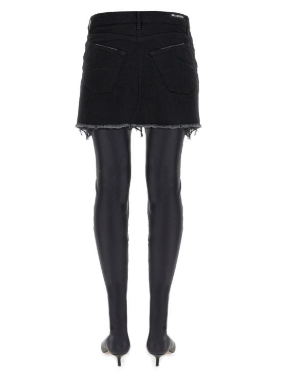  발렌시아가 숏 스커트 704541 TBP471029 Black - BALENCIAGA