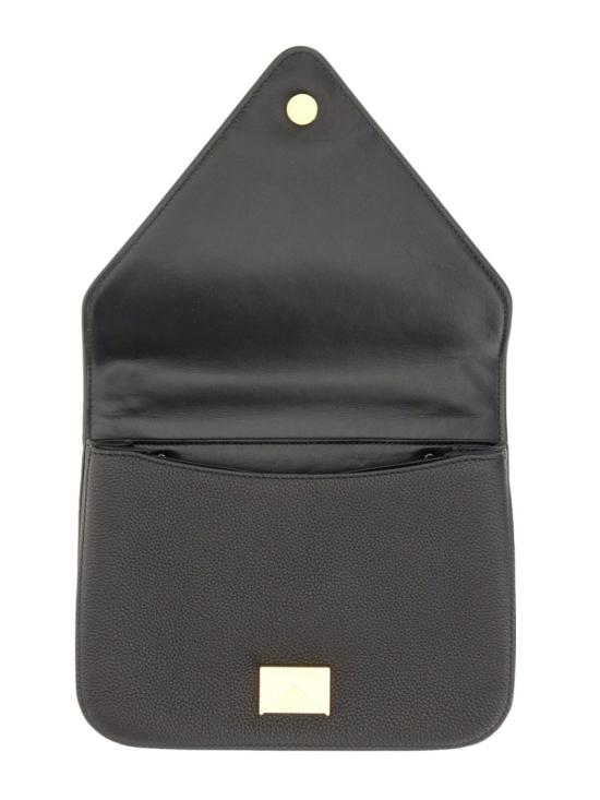  보테가베네타 스몰 레더 마운트백 667399 V12M08425 Black - BOTTEGA VENETA