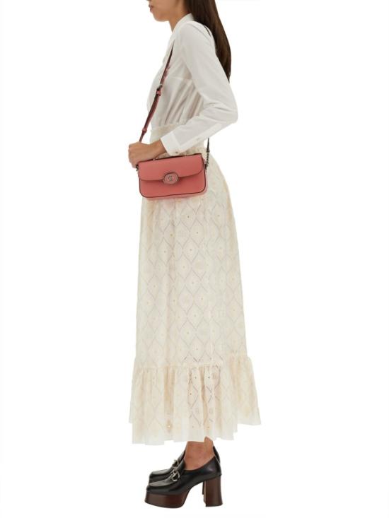  구찌 브로드리 앙글레즈 플라운스 스커트 752594 ZANX59783 Neutrals - GUCCI