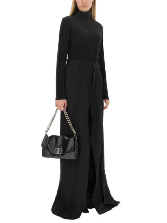  발렌시아가 스트레이트 팬츠 768814 TPT151000 Black - BALENCIAGA