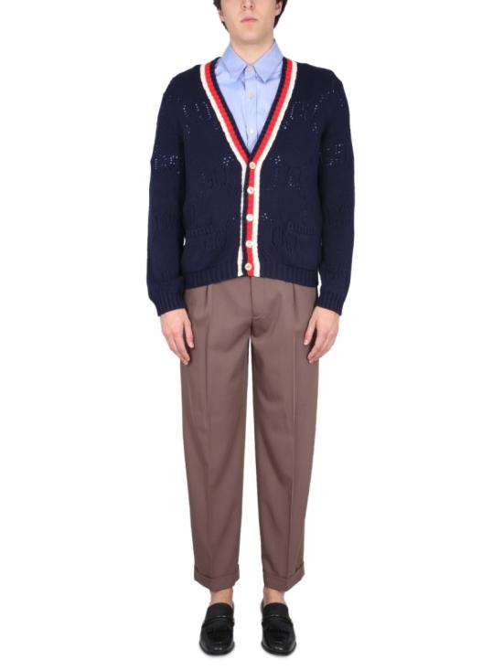  구찌 베어 모티프 자수 반소매 셔츠 732522 ZANF74910 Blue - GUCCI