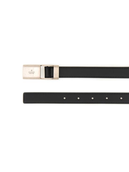  구찌 피케 버클 벨트 793762 0YA0X1000 Black - GUCCI