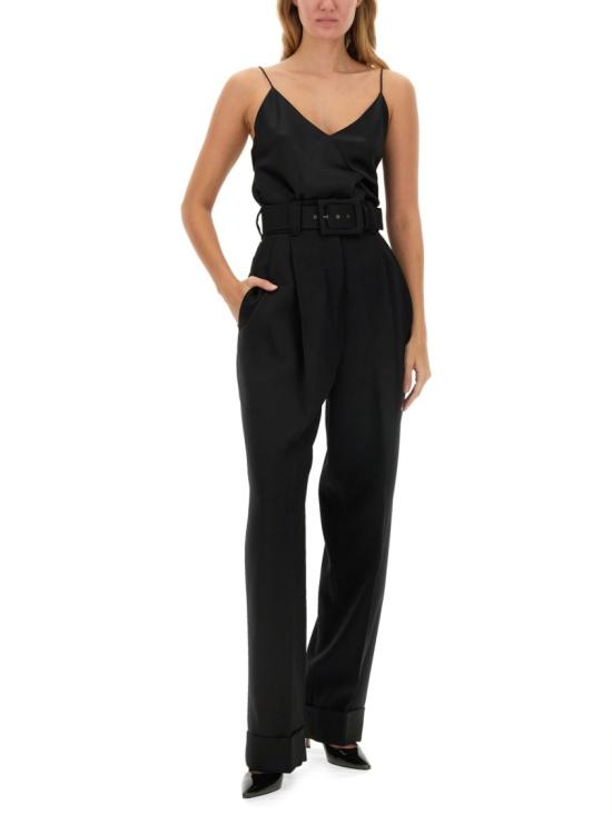  막스마라 스트레이트 팬츠 2421136014600 510002 Black - MAX MARA