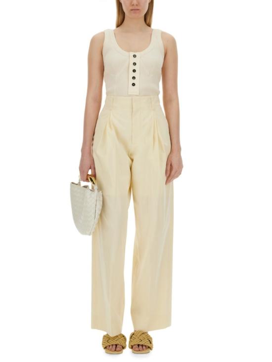  보테가베네타 민소매 티셔츠 779198 V3Z609028 Neutrals - BOTTEGA VENETA