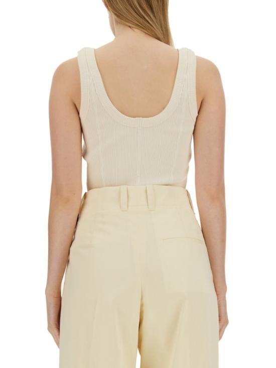  보테가베네타 민소매 티셔츠 779198 V3Z609028 Neutrals - BOTTEGA VENETA