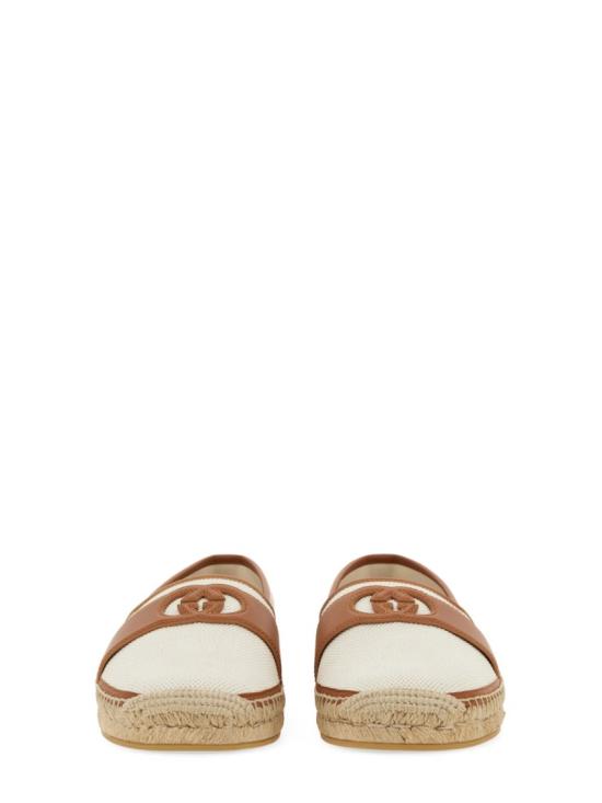  구찌 인터로킹 G 에스파드리유 777365 FACV69441 Brown - GUCCI