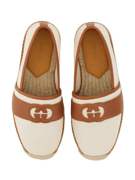  구찌 인터로킹 G 에스파드리유 777365 FACV69441 Brown - GUCCI