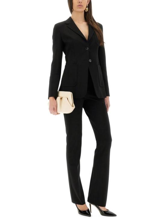 25SS 막스마라 스트레이트 팬츠 2511781013600 716005 Black - MAX MARA