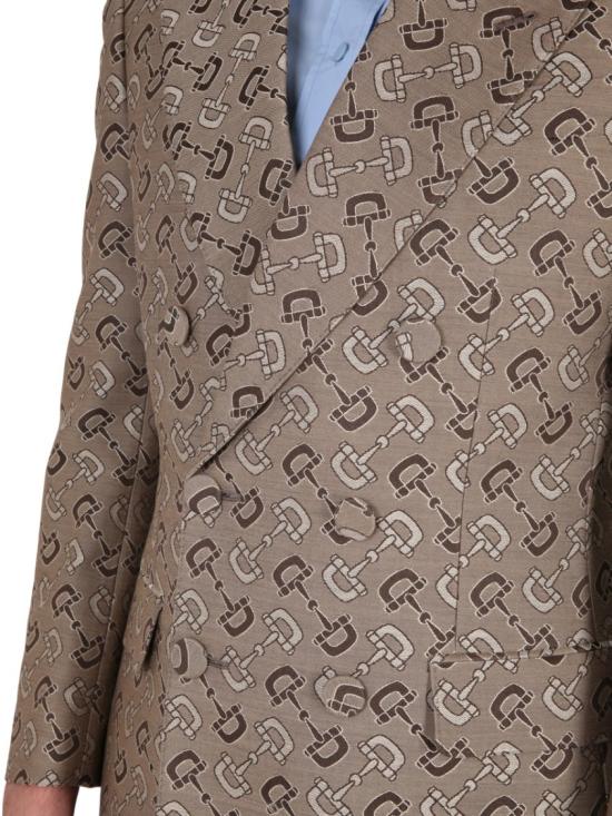  구찌 맥시 홀스빗 코튼 자켓 705284 ZAKIV9549 Brown - GUCCI