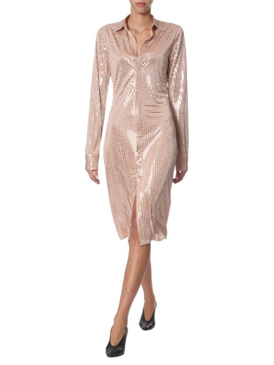  보테가베네타 미디 원피스 590111 VKF109803 Pink - BOTTEGA VENETA